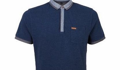 Firetrap Blackseal Pancho Polo Shirt [ Majolica Blue , Large ]